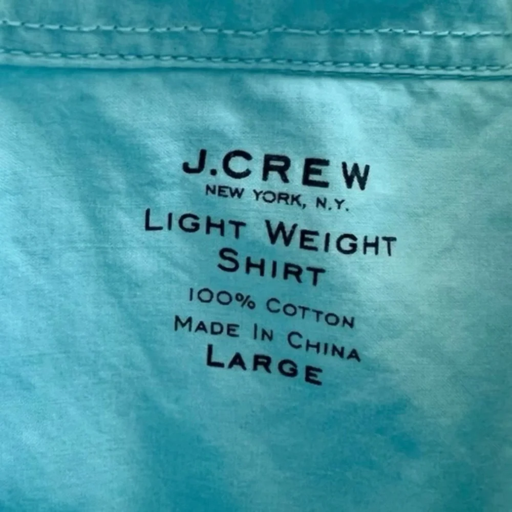 🌴 J.‎ Crew Blue Long Sleeve 100% Cotton Button Dress Shirt